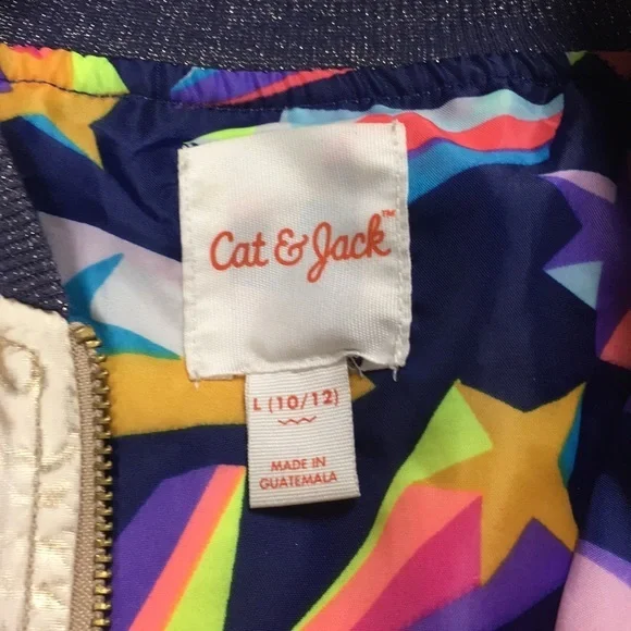 Cat & Jack Girls Windbreaker Jacket Size L (10-12) - Picture 6 of 7